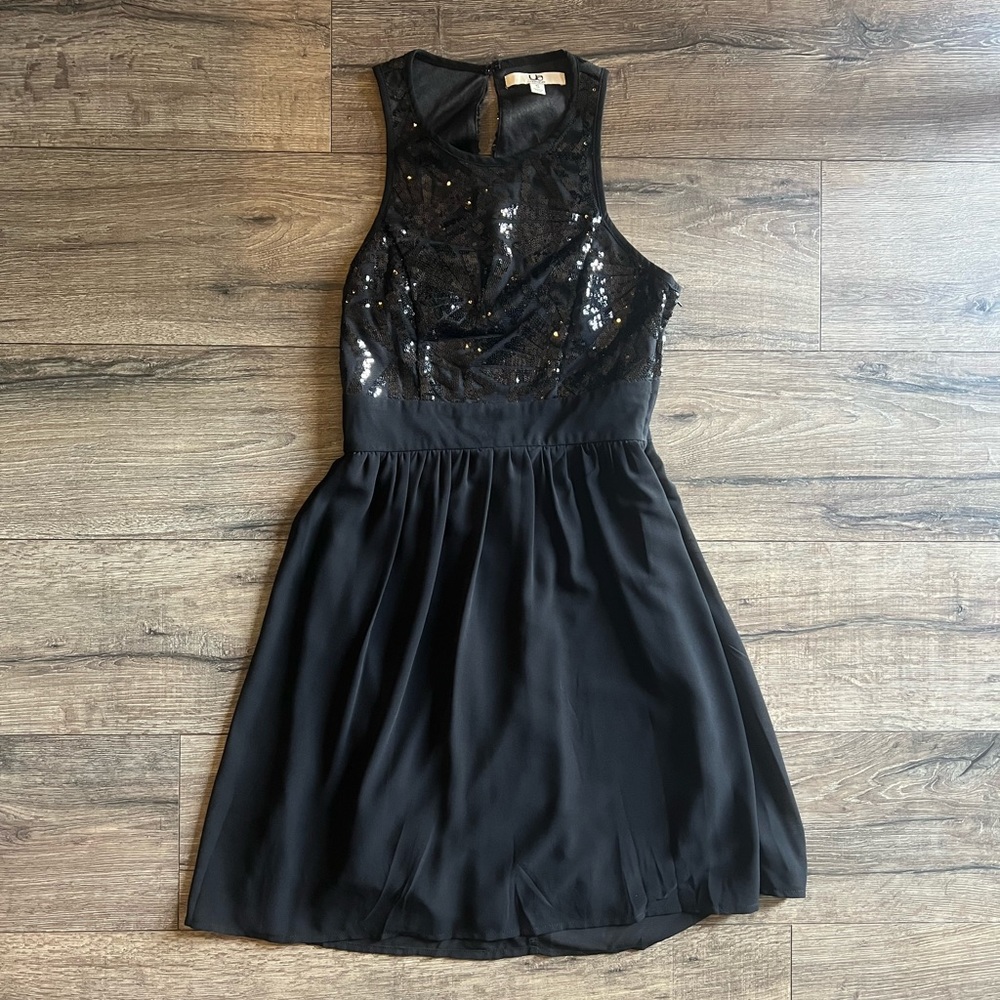 Black mini dress